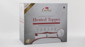 Tontine Luxe Luxuriously Warm 2 in 1 Heated Topper with Removable