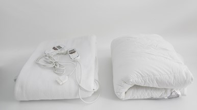 Tontine Luxe Luxuriously Warm 2-in-1 Heated Topper with Removable Cotton Cover Comfort Layer THT2031QB