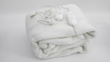 Tontine Soft u0026 Cosy Electric Blanket with Sherpa Fleece Top Layer for Extra Softness u0026 Warmth TEB2035QB
