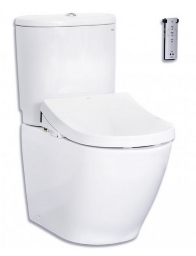Toto Basic+ Close Coupled Toilet with Remote Control D-Shape Washlet carousel image