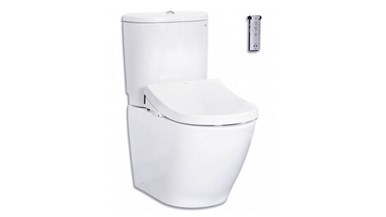 Toto Basic+ Close Coupled Toilet with Remote Control D-Shape Washlet