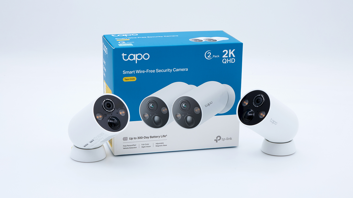 TP-Link Tapo Smart Wire-Free Security Camera (C425) 2-Pack