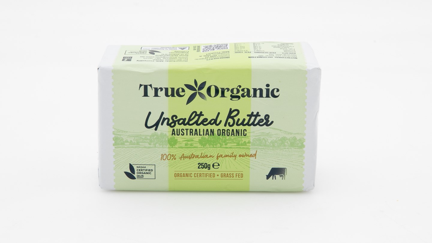 True Organic Australian Organic Unsalted Butter Review Butter CHOICE