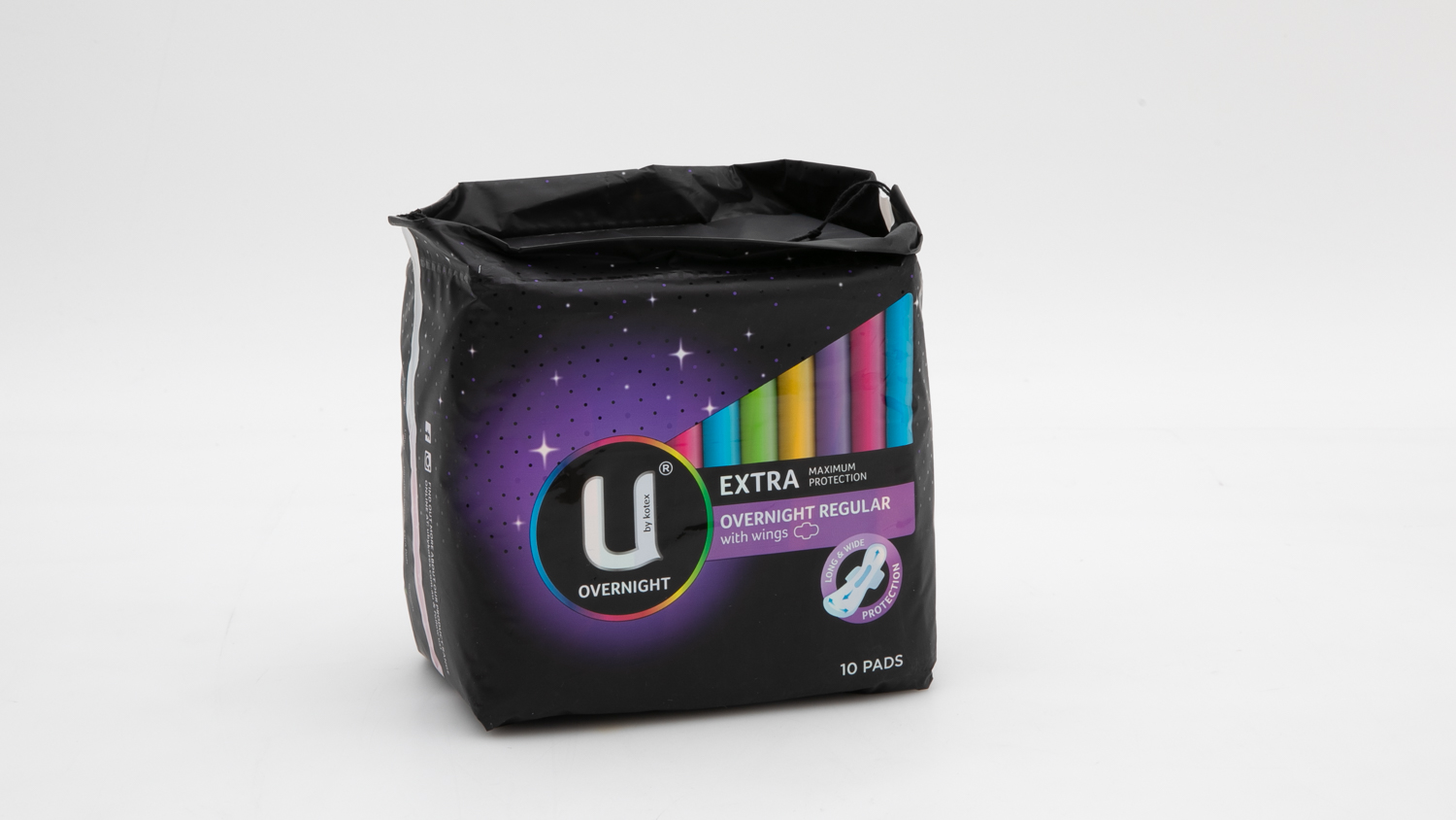 U by Kotex Extra Overnight Regular with wings carousel image