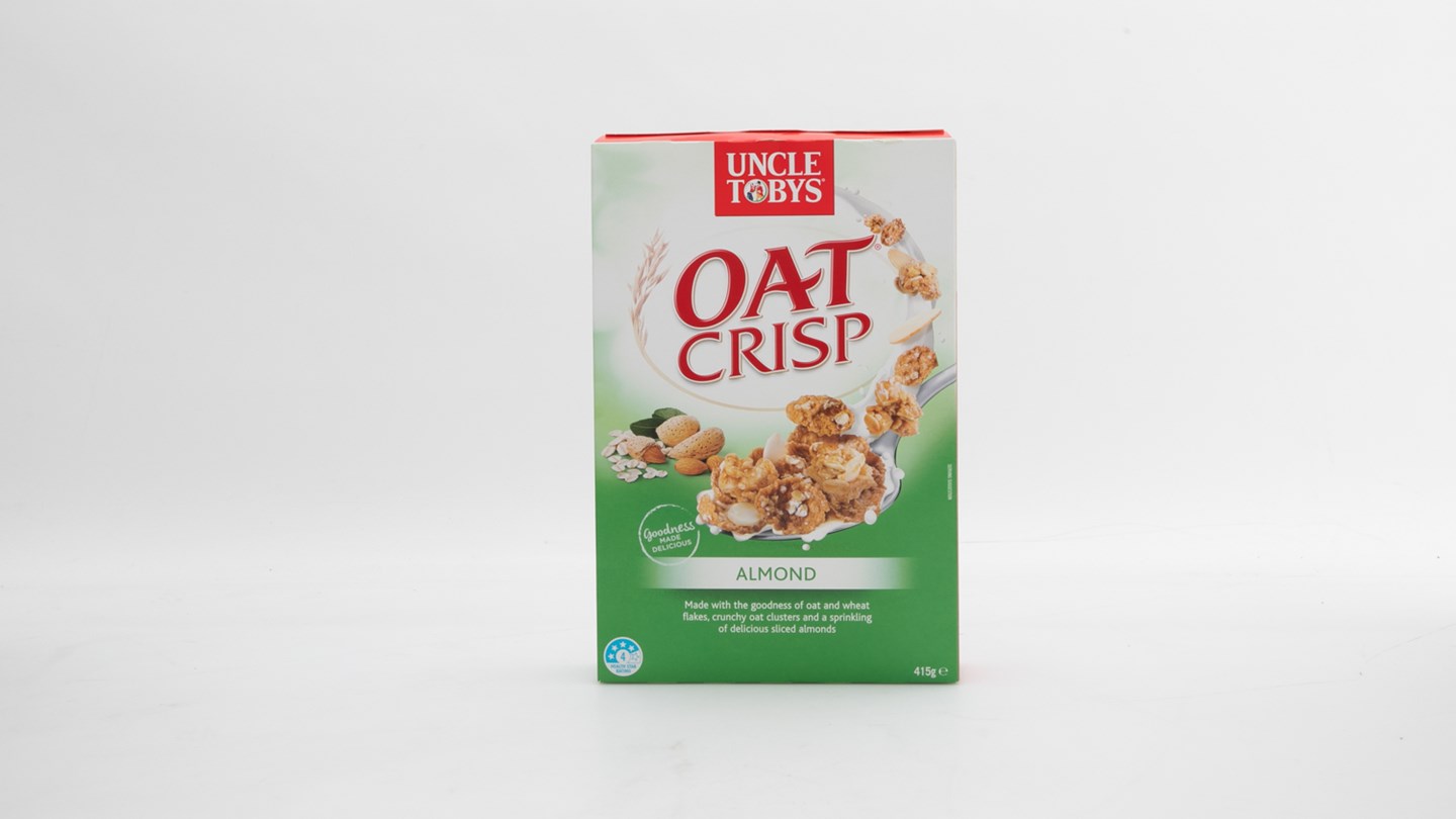 Uncle Tobys Almond Oat Crisp Review Breakfast cereals comparison CHOICE