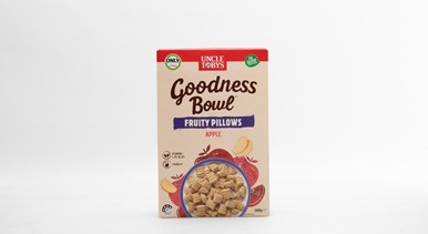 Uncle Tobys Goodness Bowl Fruity Pillows Apple