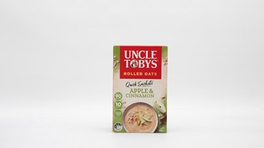 Uncle Tobys Oats Quick Sachets Apple & Cinnamon Porridge