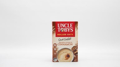 Uncle Tobys Oats Quick Sachets Brown Sugar & Cinnamon Porridge