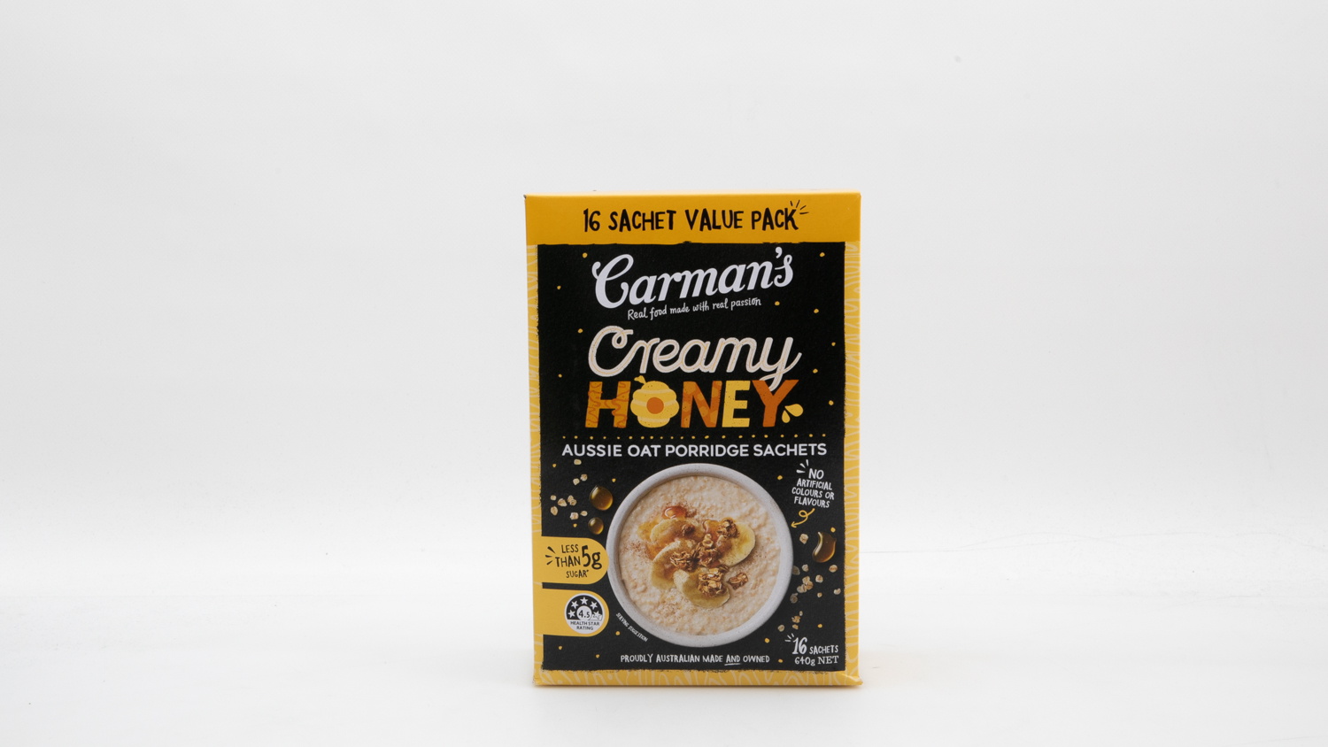 Uncle Tobys Oats Quick Sachets Creamy Honey Porridge