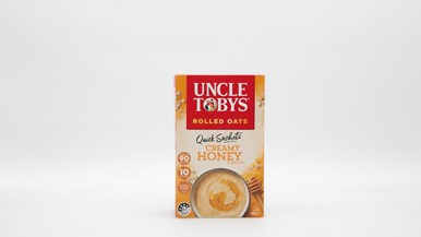 Uncle Tobys Oats Quick Sachets Creamy Honey Porridge