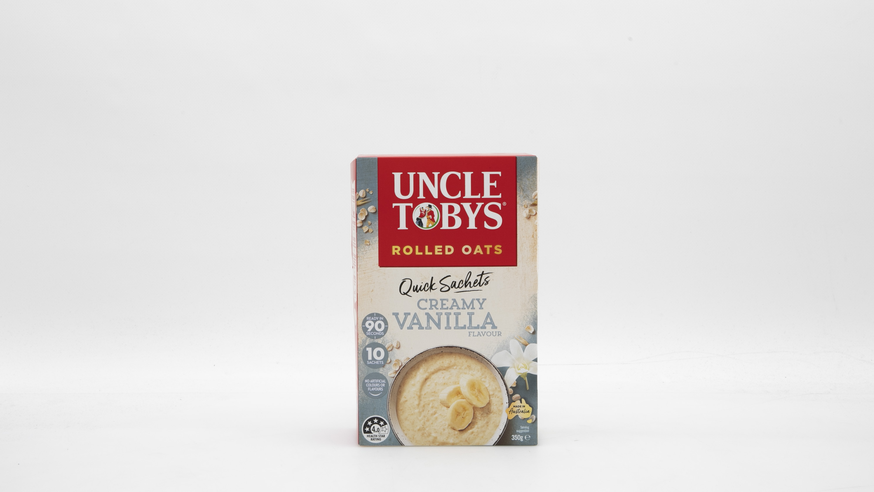 Uncle Tobys Oats Quick Sachets Creamy Vanilla Porridge