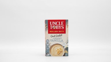 Uncle Tobys Oats Quick Sachets Creamy Vanilla Porridge