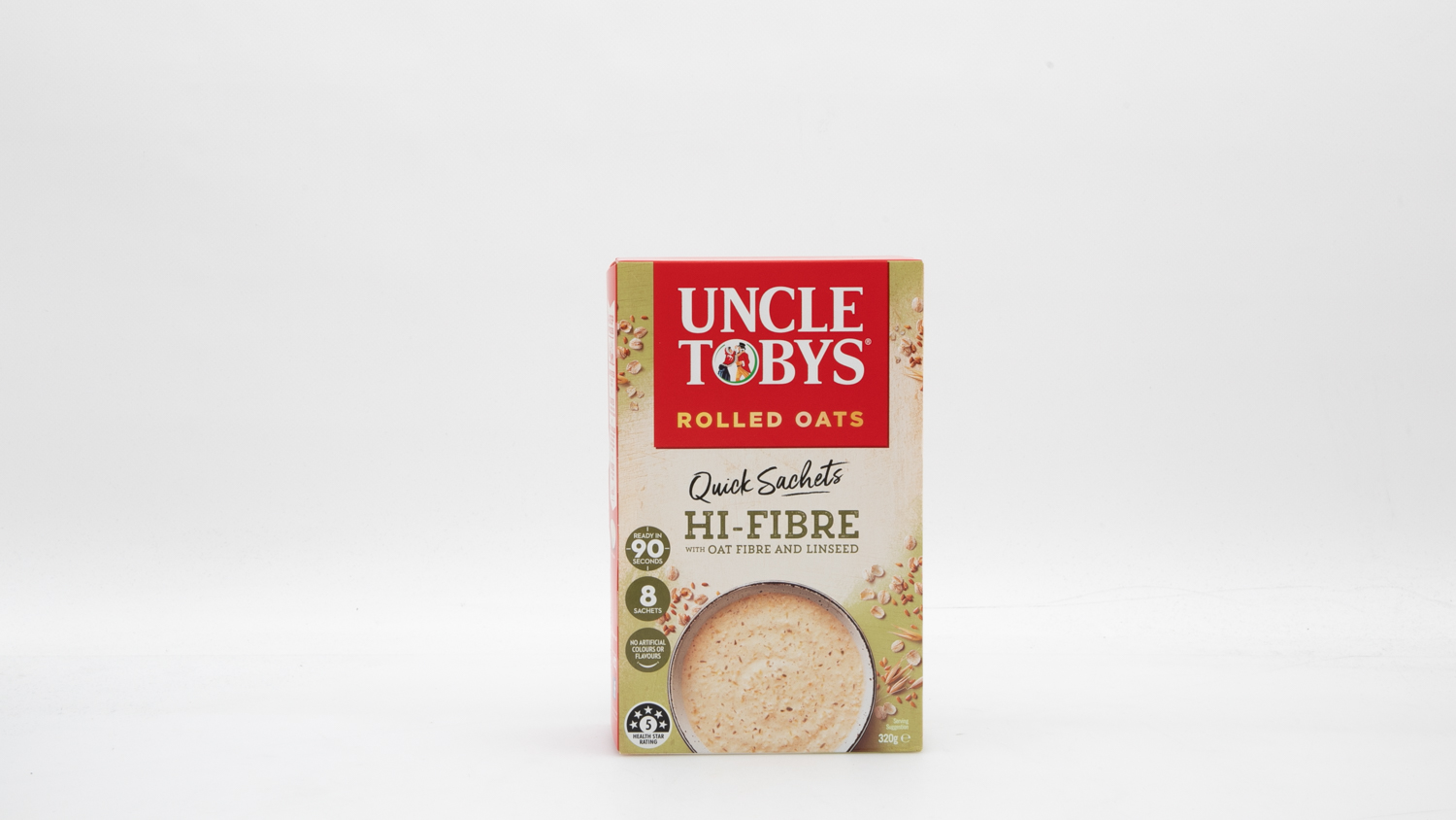 Uncle Tobys Oats Quick Sachets Hi-Fibre Porridge