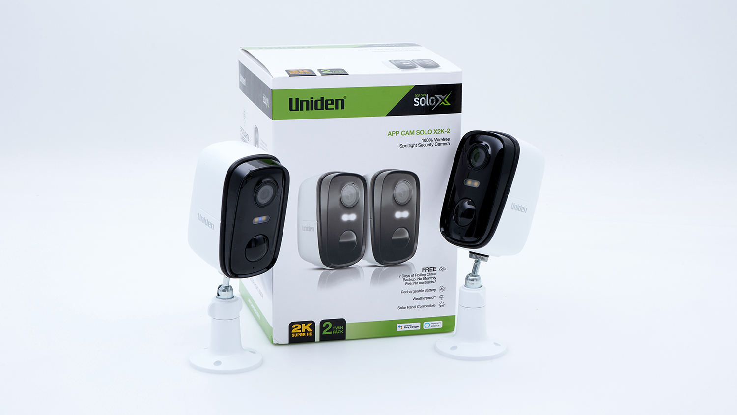 Uniden App Cam Solo X2K-2 (Twin pack)