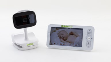 Uniden BW6101R 2K Super HD 5” Smart Baby Monitor With Clamp and Smartphone Access