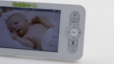 Uniden BW6101R 2K Super HD 5” Smart Baby Monitor With Clamp and Smartphone Access