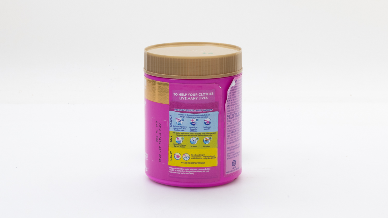 Vanish NapiSan Oxi Action Gold Multi Power Laundry Booster