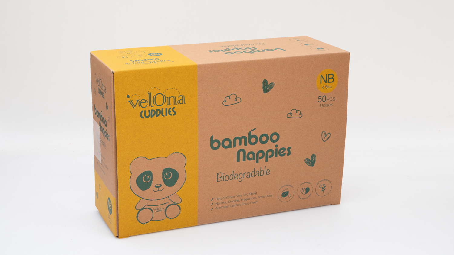 Velona Cuddlies Bamboo Nappies NB