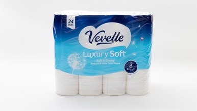 Vevelle Luxury Soft Toilet Tissue Soft & Strong 3 ply