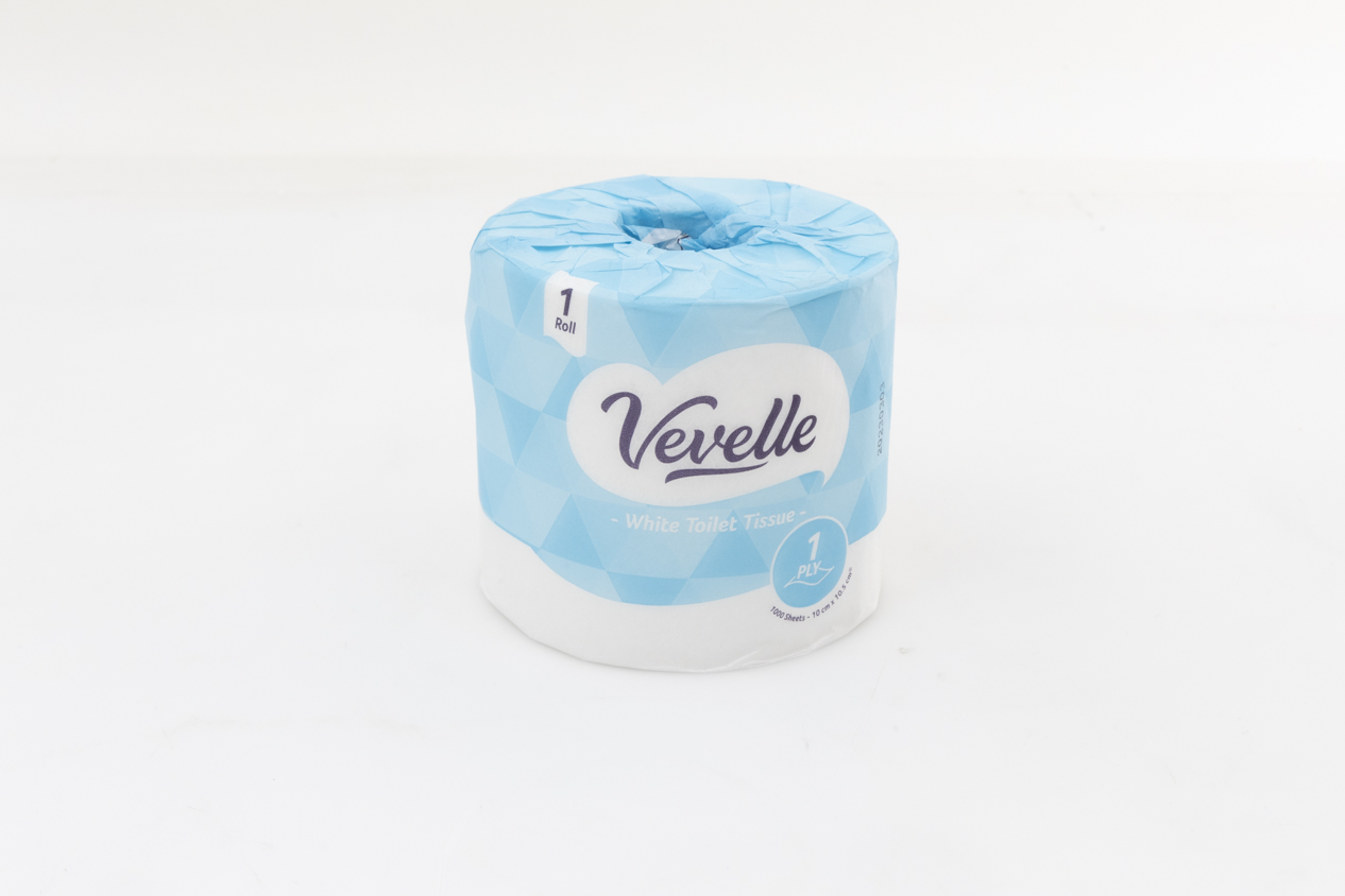 Vevelle White Toilet Tissue 1 ply carousel image
