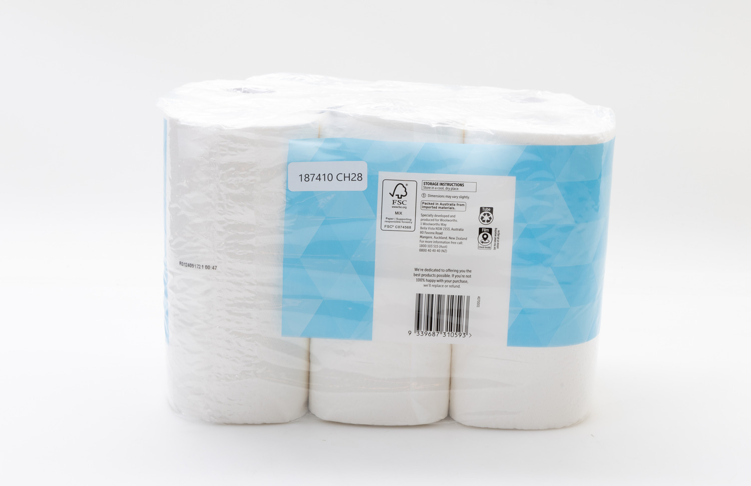 Vevelle White Toilet Tissue 2 ply