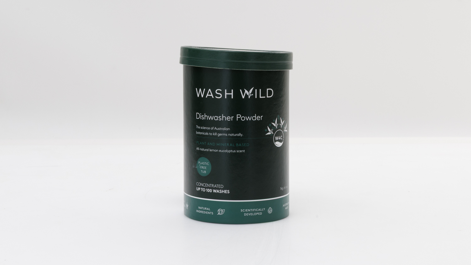 Wash Wild Dishwasher Powder Lemon Eucalyptus Scent