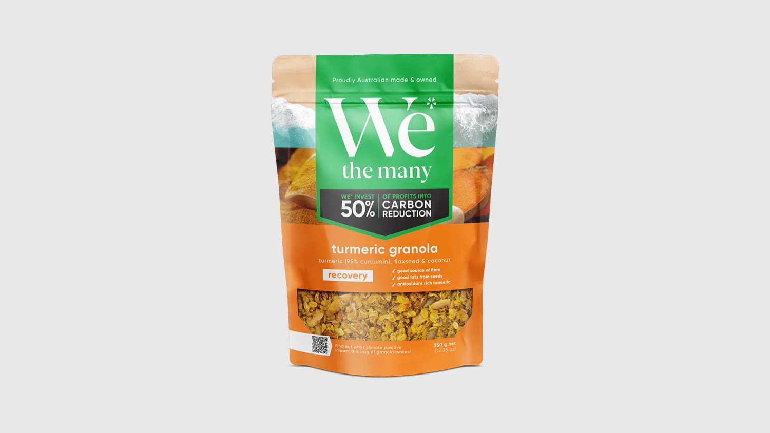 We The Many Turmeric Granola with Turmeric, Flaxseed & Coconut