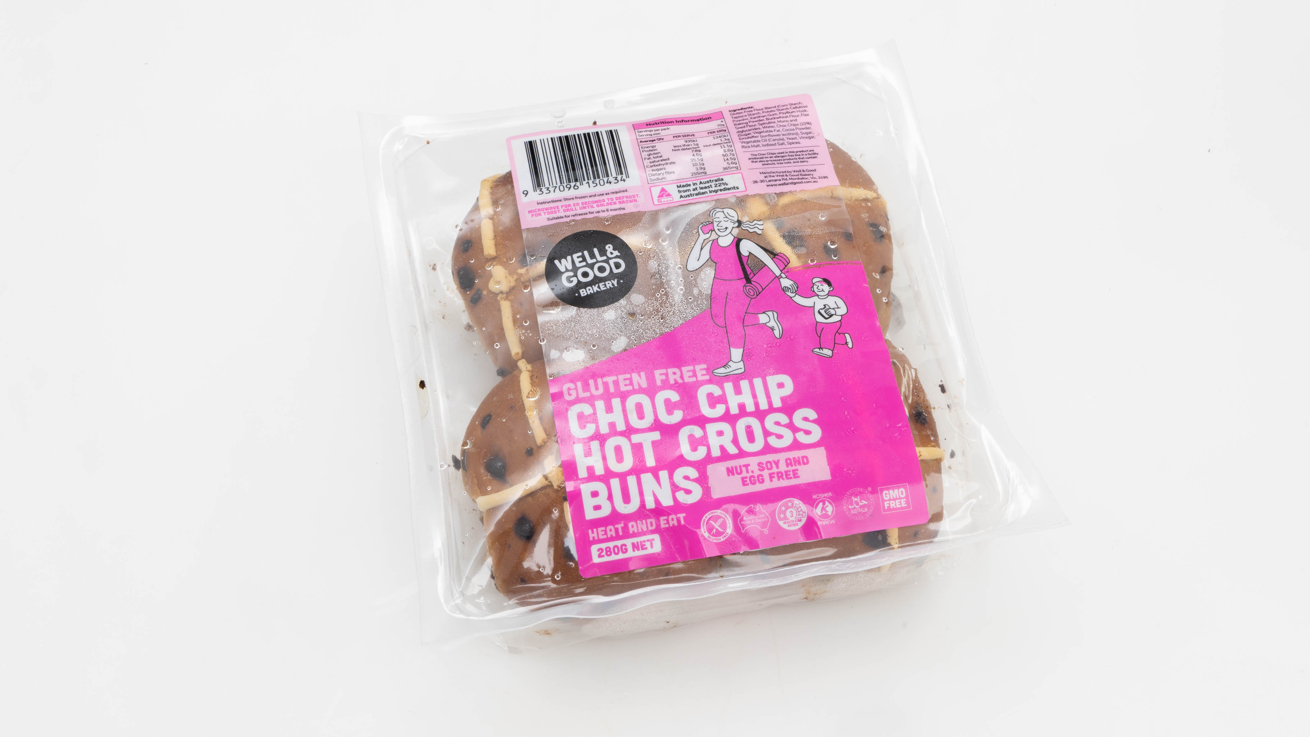 Well & Good Bakery Gluten Free Choc Chip Hot Cross Buns Review Hot cross buns CHOICE