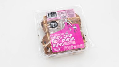 Well & Good Bakery Gluten Free Choc Chip Hot Cross Buns