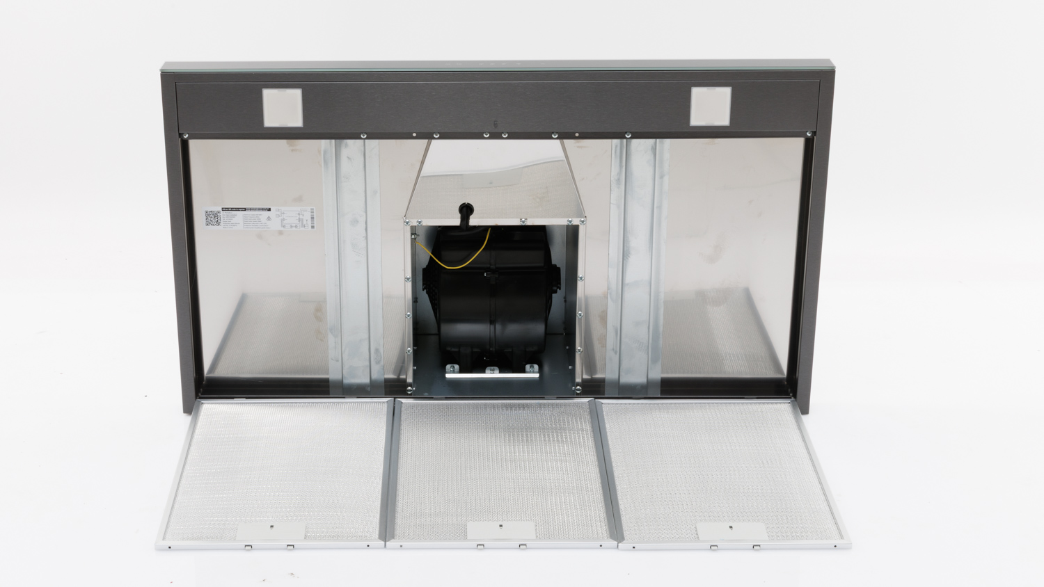 Westinghouse 90cm Canopy rangehood, dark stainless steel (WRC924DSD)