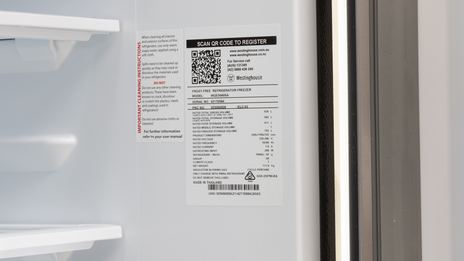 Westinghouse WQE5660SA