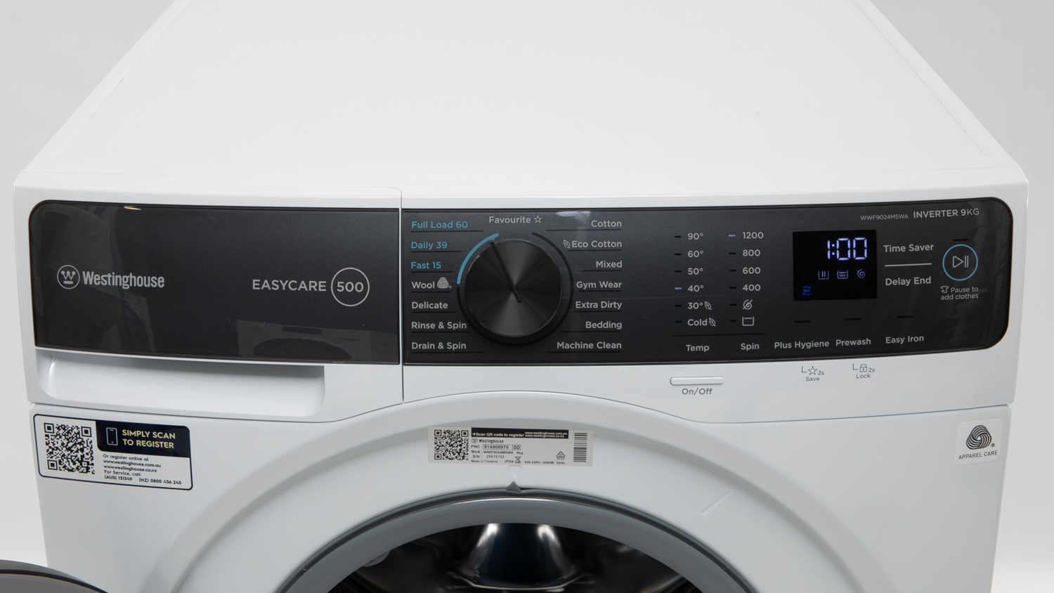 Westinghouse WWF9024M5WA Review Washing machine CHOICE