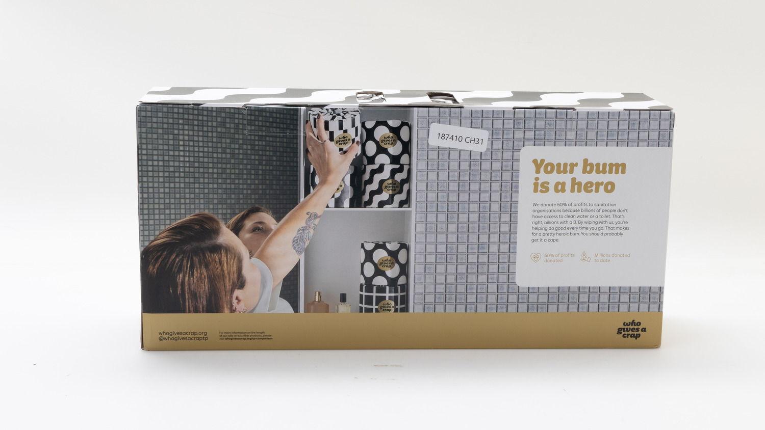 Who Gives A Crap 100% Bamboo Extra Soft Double Length rolls