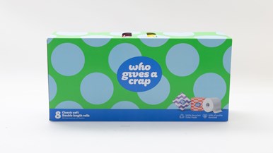 Who Gives A Crap 100% Recycled Classic Soft Double Length rolls