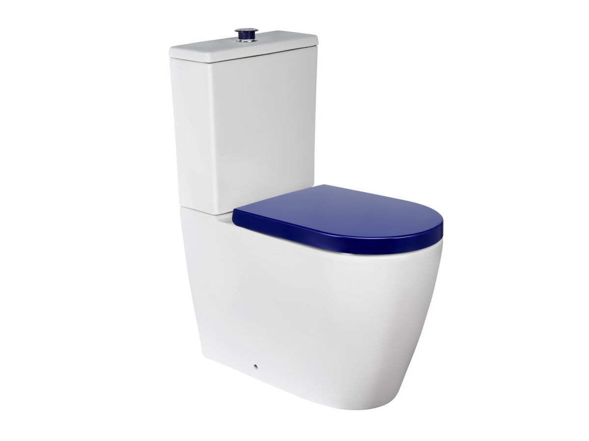 Wolfen Ambulant Close Coupled Back To Wall Rimless Toilet Suite Double