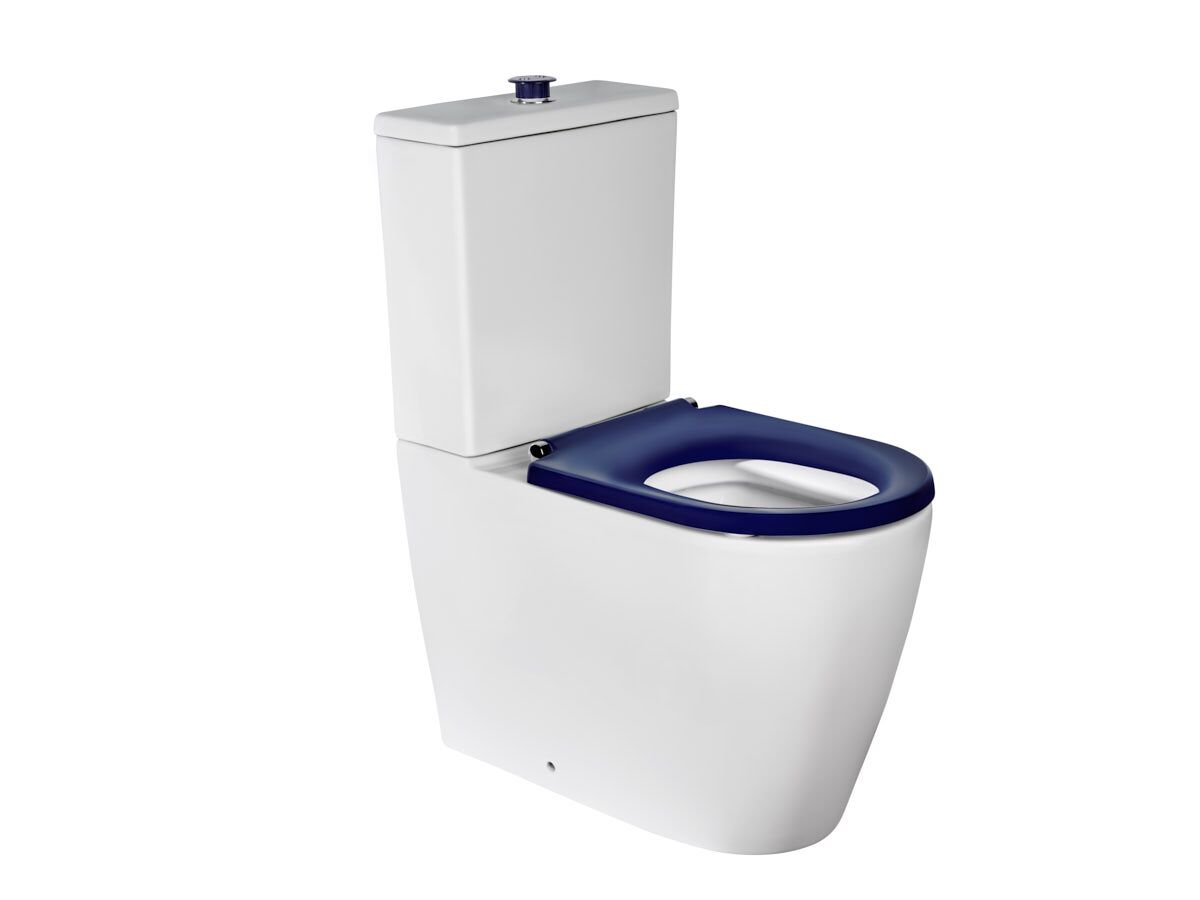 Wolfen Ambulant Close Coupled Back To Wall Rimless Toilet Suite Single