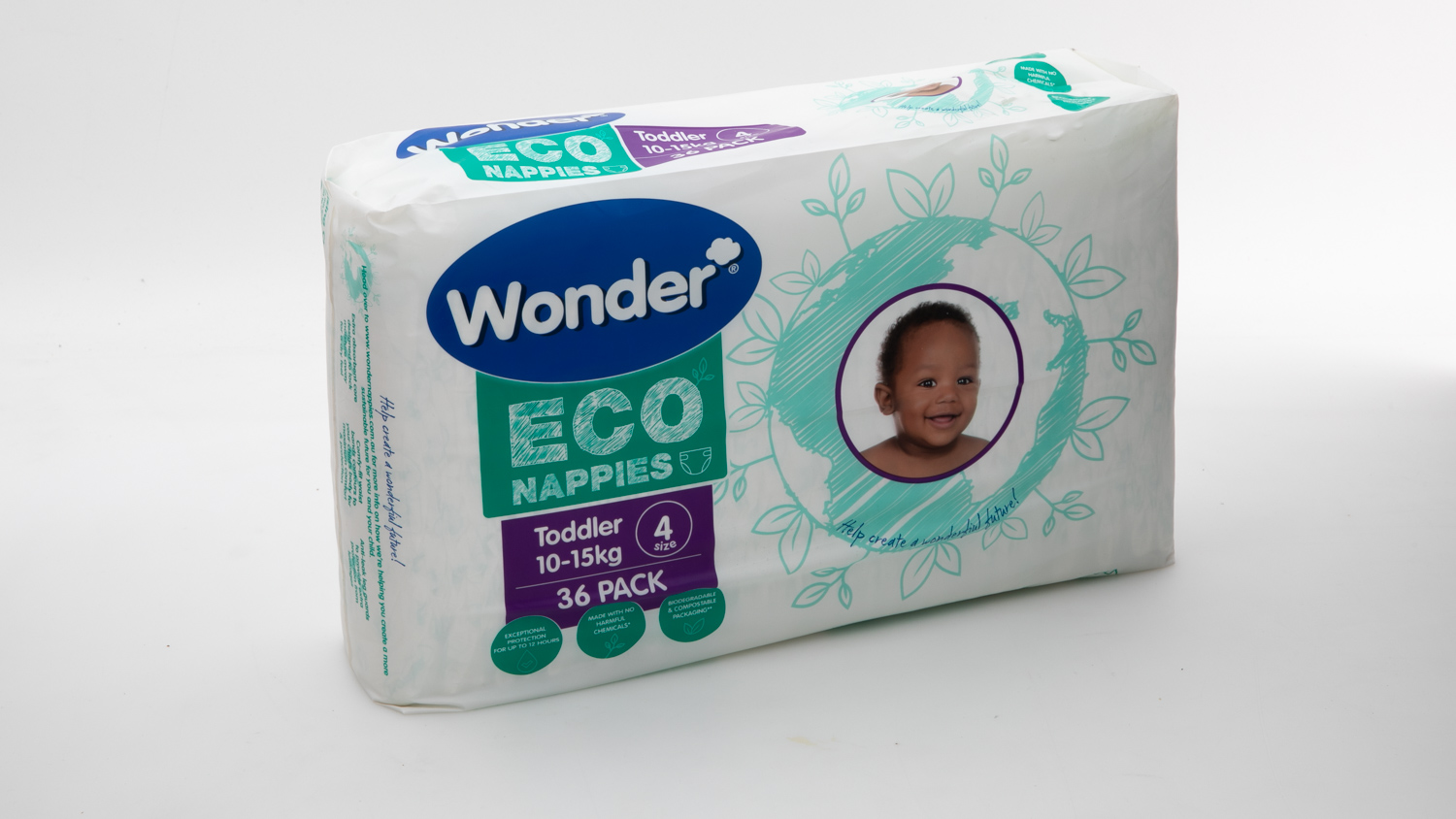 Wonder Eco Nappies Toddler Size 4 carousel image