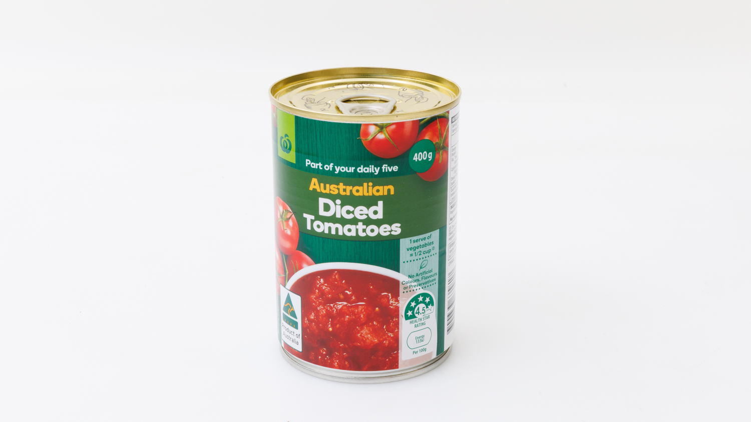 Woolworths Australian Diced tomatoes
