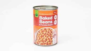 Woolworths Baked Beans in Tomato Sauce