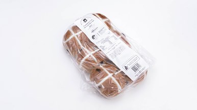 Woolworths Bakery Traditional Fruit Hot Cross Buns