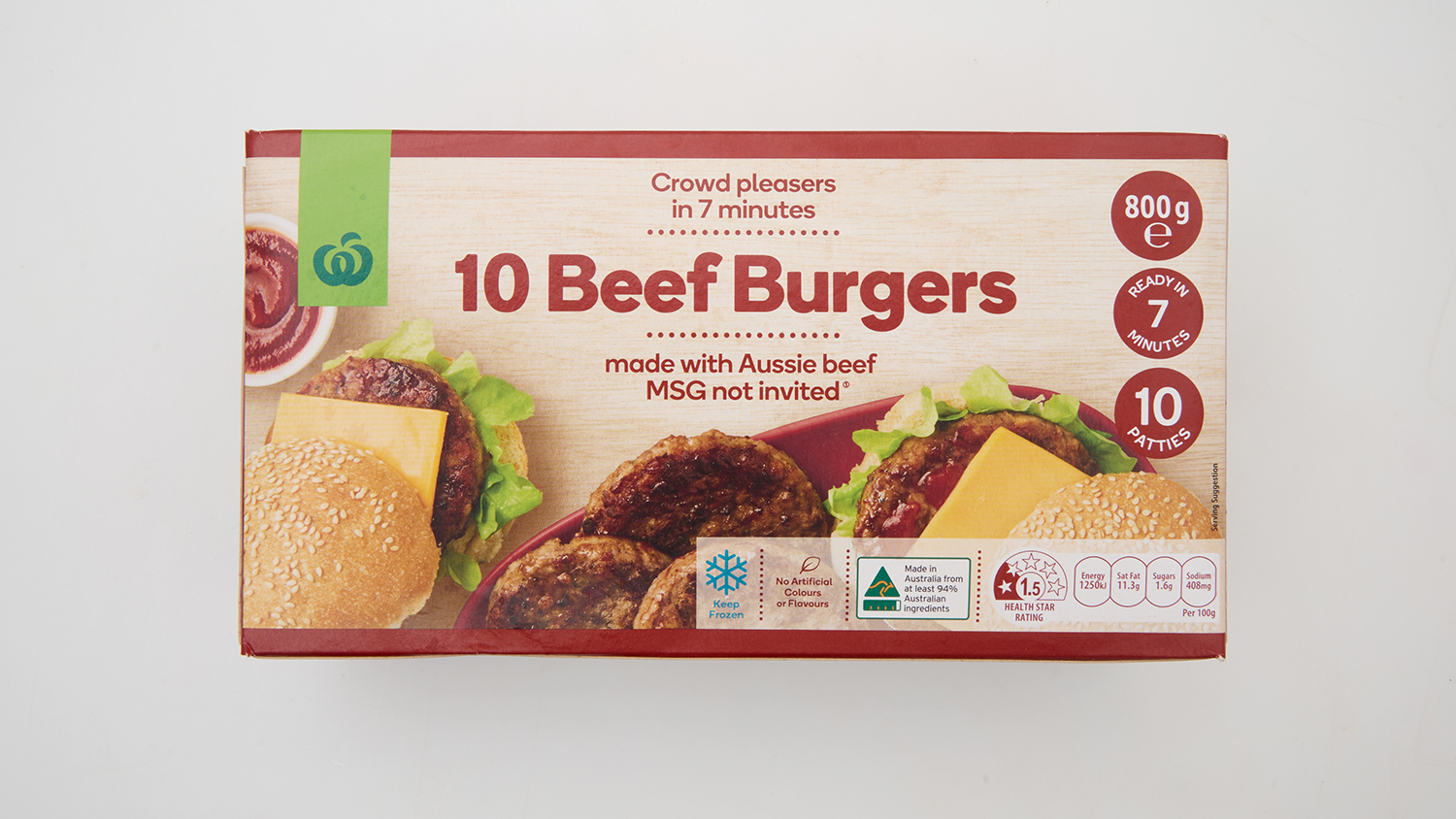 Woolworths  Beef Burgers