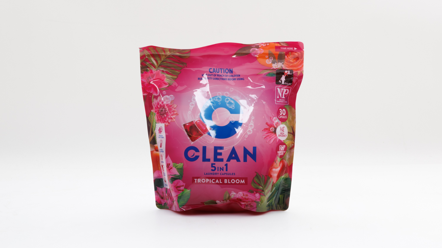 Woolworths Clean Tropical Bloom Laundry Capsules Top Loader