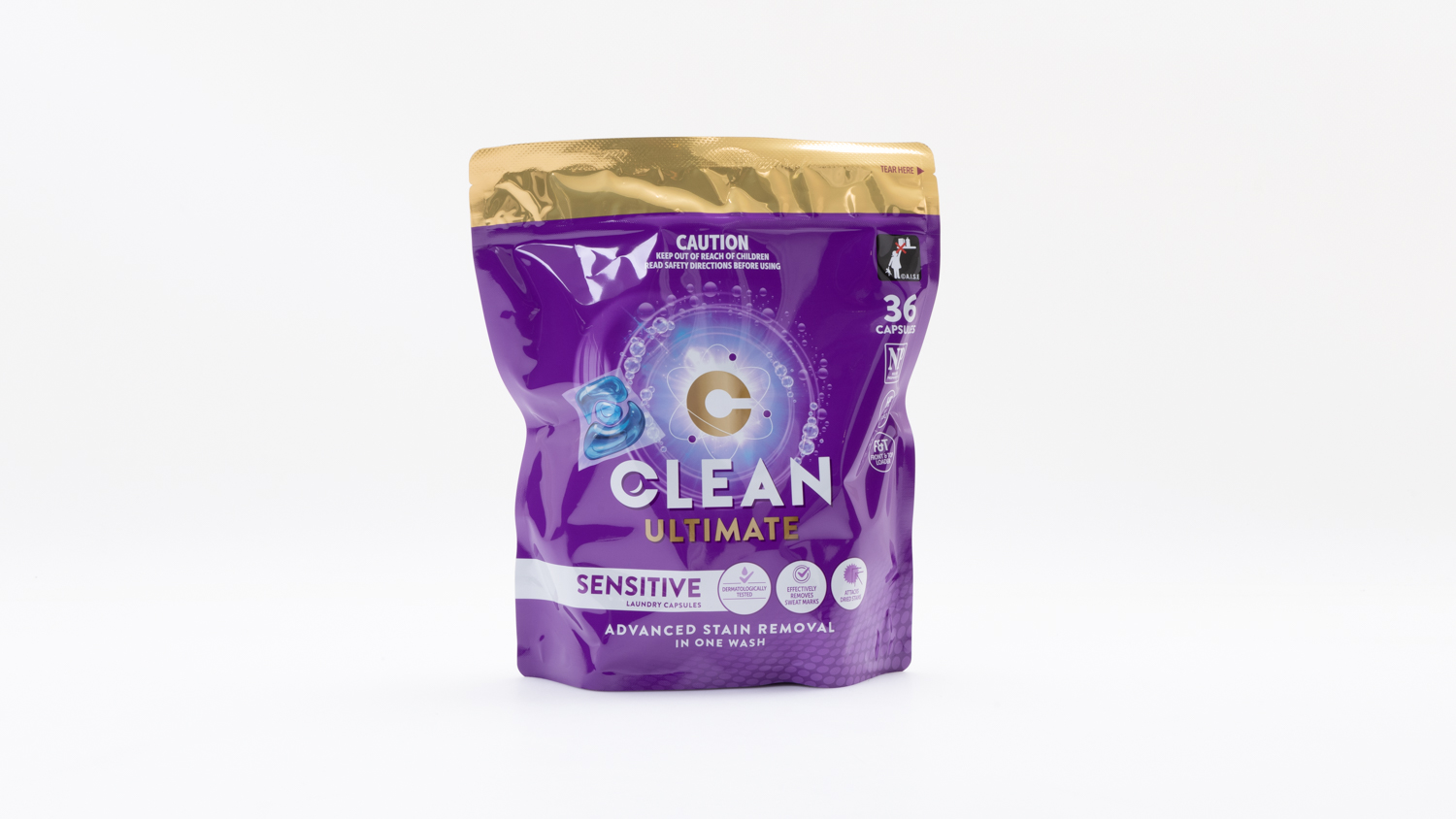 Woolworths Clean Ultimate Sensitive Laundry Capsules Front Loader