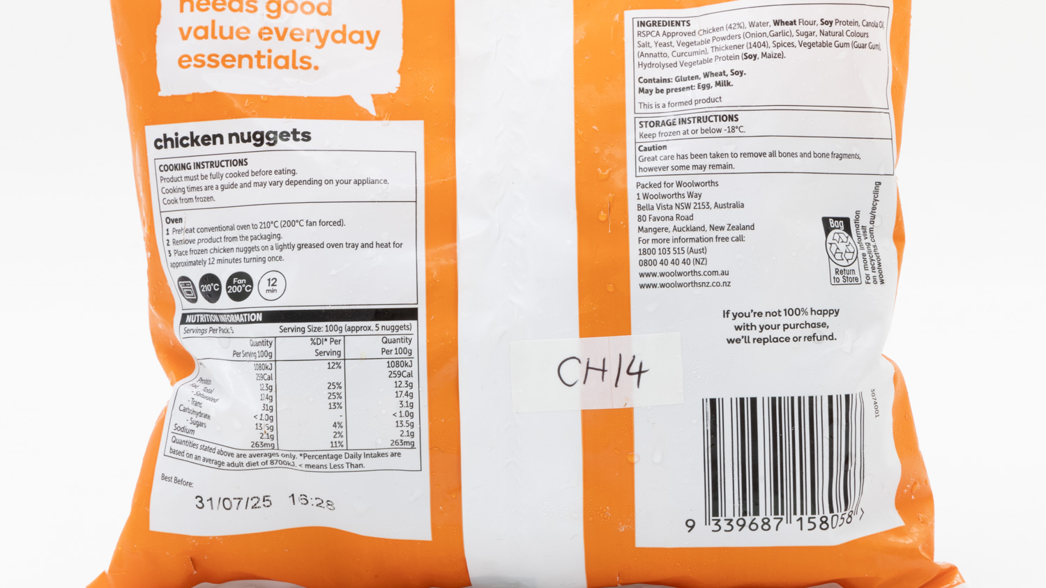 Woolworths Essentials Chicken Nuggets