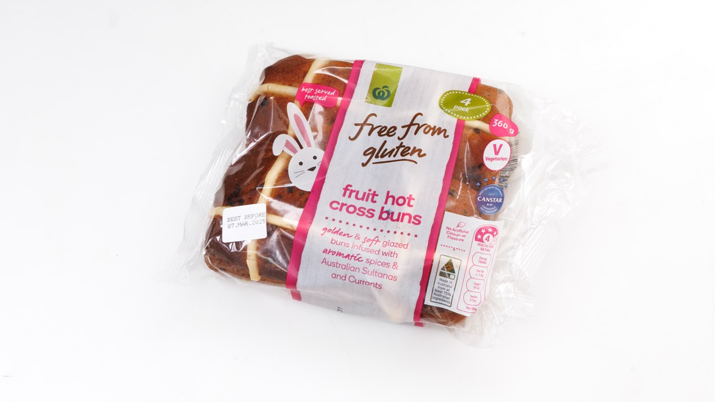 Woolworths Luxurious Richly Fruited Hot Cross Buns Review Hot cross bun CHOICE