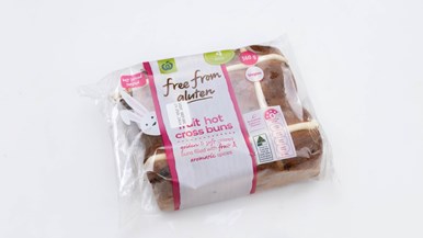 Woolworths Free From Gluten Fruit Hot Cross Buns