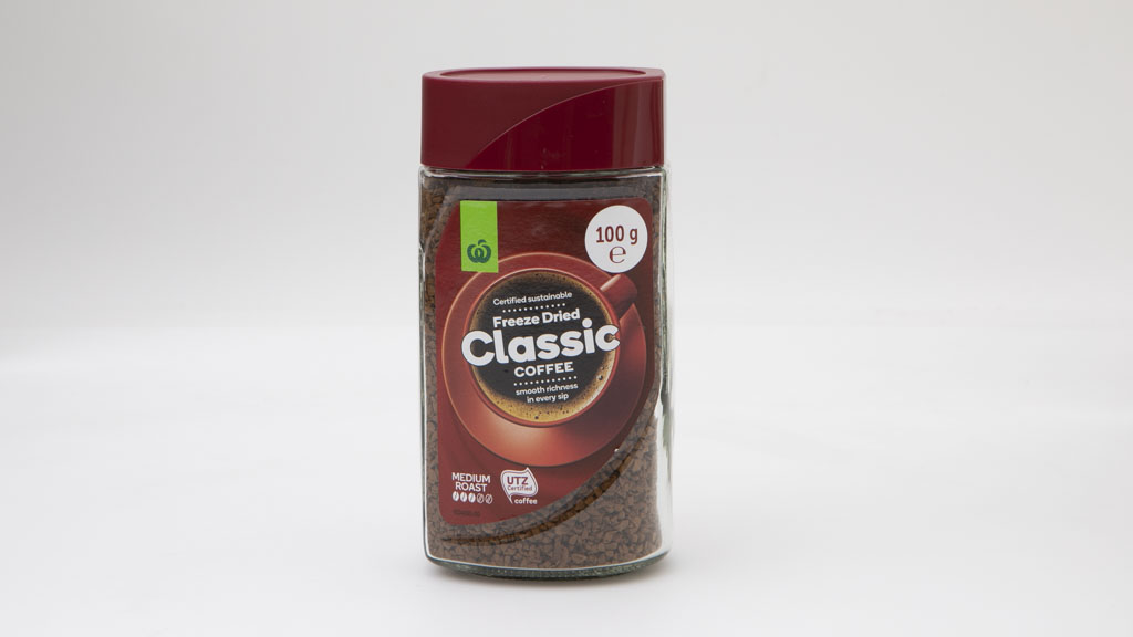 Woolworths Freeze Dried Classic Coffee Instant coffee reviews CHOICE