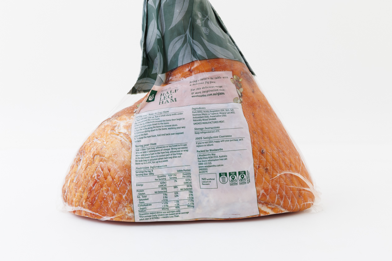 Woolworths Half Leg Ham Bone In