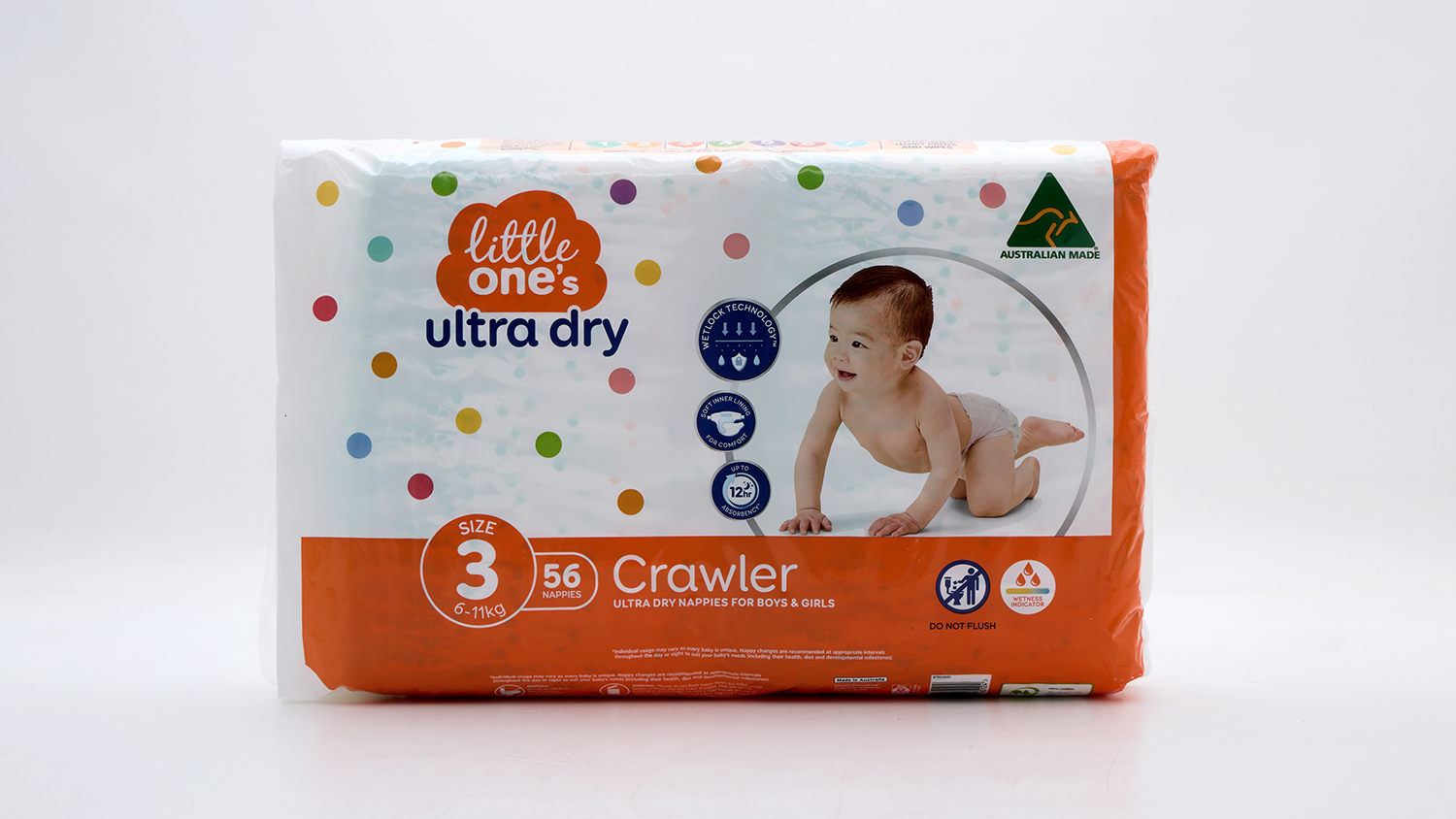 Woolworths Little One's Ultra Dry Crawler size 3