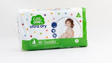 Woolworths Little One's Ultra Dry Nappies Toddler Size 4